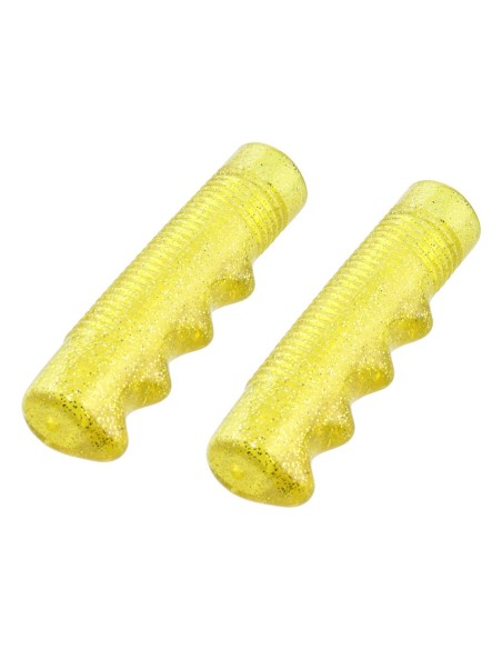 Lowrider Grips 7/8 long 115mm Sparkle/Yellow.